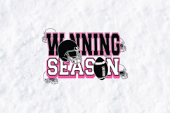Football Season SVG - Winning Season Pink Varsity Design Product Image 2