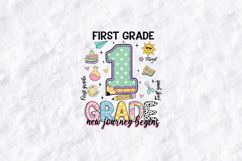First Grade New Journey Begins SVG - Cute 1st Grade Cut File Product Image 1