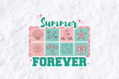Summer Mama Forever SVG - Tropical Motherhood Grid Art Product Image 2