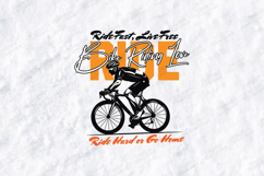 Bike Riding Love SVG - Road Cycling Ride Hard or Go Home Product Image 2