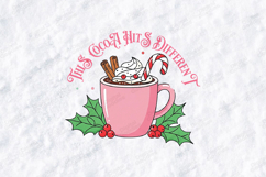 This Cocoa Hits Different SVG | Pink Hot Chocolate Art Product Image 1
