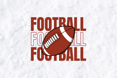 Football SVG | Stacked Sports Ball Gameday Cut File Product Image 1