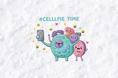 Celllfie Time SVG - Funny Biology Science Teacher Cut File Product Image 1