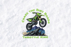 Chase The Dirt Roads SVG - Throttle King Dirt Bike Cut File Product Image 2