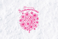 Blossoms Summertime Floral Bouquet SVG PNG Sublimation Product Image 3