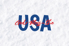 God Bless the USA SVG - Patriotic Independence Day Cut File Product Image 1