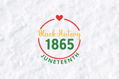 Juneteenth SVG - Black History 1865 Circle Heritage File Product Image 1