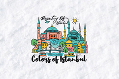 Istanbul SVG - Colorful City Skyline Turkey Travel Cut File Product Image 2