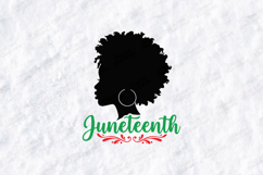 Juneteenth SVG - Afro Woman Silhouette Freedom Cut File Product Image 2