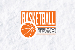 Basketball Team SVG | Orange Sports Ball Team Cut File Product Image 3