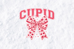 Cupid Heart Bow PNG | Preppy Pink Valentine Sublimation Product Image 2