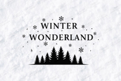 Winter Wonderland SVG Forest Pine Tree Christmas Cut Product Image 1