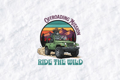 Offroading Mission SVG - Gorilla Jeep Retro 4x4 Cut File Product Image 1