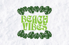 Retro Summer Beach SVG - Hot Days Cool Waves Sunset Graphic Product Image 1