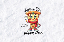 Have a Bite Pizza Time SVG - Kawaii Pizza Slice Design Product Image 1