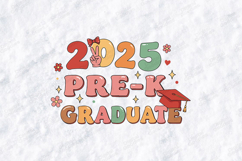Pre-K Graduate 2025 SVG - Retro Preschool Graduation File Product Image 2