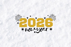 Happy New Year 2026 SVG Shirt Design Product Image 3