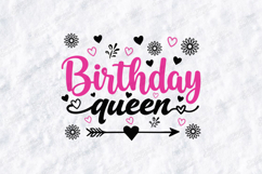 Queen Birthday Month Tshirt Design Script Typography Art Product Image 3