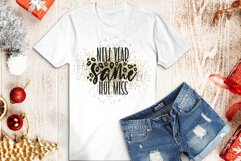 New year same hot mess leopard glitter SVG Product Image 6