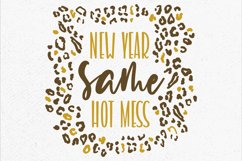 New year same hot mess leopard glitter SVG Product Image 4