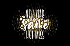 New year same hot mess leopard glitter SVG Product Image 2