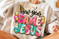 New Year Same Jesus Sublimation Png Product Image 3