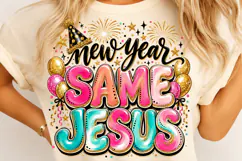 New Year Same Jesus Sublimation Png Product Image 4