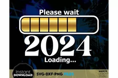 Download this New Years 2024 loading 2024 today for a good price. These New Years design are compatible with Cricut and Silhouette Cutting Machines.