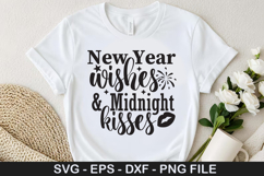 New Year Wishes and Midnight SVG - Happy New Year Design Product Image 1