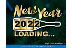 New Year SVG, 2022 SVG, New Year sublimation png, 2022 png Product Image 1