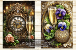 New Year's Eve Garden Flag, Champagne Style Garden Flag s4 Product Image 2