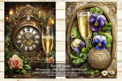 New Year's Eve Garden Flag, Champagne Style Garden Flag s4 Product Image 2