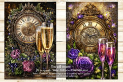 New Year's Eve Garden Flag, Champagne Style Garden Flag s5 Product Image 2