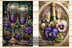 New Year's Eve Garden Flag, Champagne Style Garden Flag s6 Product Image 2