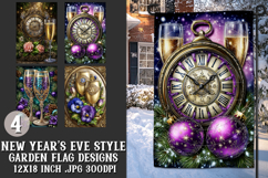 New Year's Eve Garden Flag, Champagne Style Garden Flag s7 Product Image 1