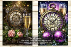 New Year's Eve Garden Flag, Champagne Style Garden Flag s7 Product Image 2