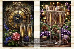 New Year's Eve Garden Flag, Champagne Style Garden Flag s8 Product Image 2