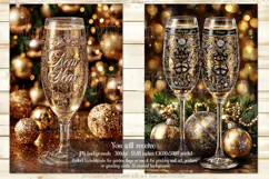New Year's Eve Garden Flag, Champagne Style Garden Flag s9 Product Image 2