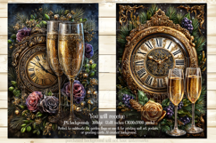 New Year's Eve Garden Flag, Champagne Style Garden Flag s10 Product Image 2