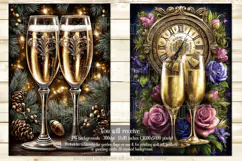 New Year's Eve Garden Flag, Champagne Style Garden Flag s10 Product Image 3