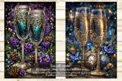 New Year's Eve Garden Flag, Champagne Style Garden Flag s11 Product Image 3