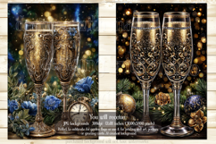 New Year's Eve Garden Flag, Champagne Style Garden Flag s12 Product Image 2