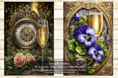 New Year's Eve Garden Flag, Champagne Style Garden Flag s2 Product Image 2