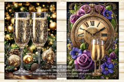 New Year's Eve Garden Flag, Champagne Style Garden Flag s3 Product Image 3