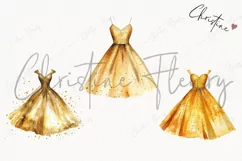 New Year Gold Dress | New Year PNG Product Image 3