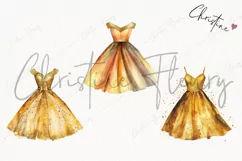New Year Gold Dress | New Year PNG Product Image 3