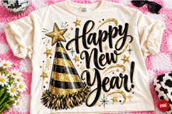 Merry Christmas Gold Glitter PNG | Elegant Christmas Png Product Image 1