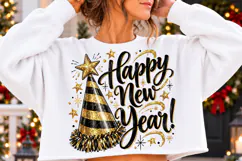 Merry Christmas Gold Glitter PNG | Elegant Christmas Png Product Image 2