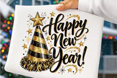 Merry Christmas Gold Glitter PNG | Elegant Christmas Png Product Image 4