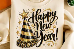Merry Christmas Gold Glitter PNG | Elegant Christmas Png Product Image 5